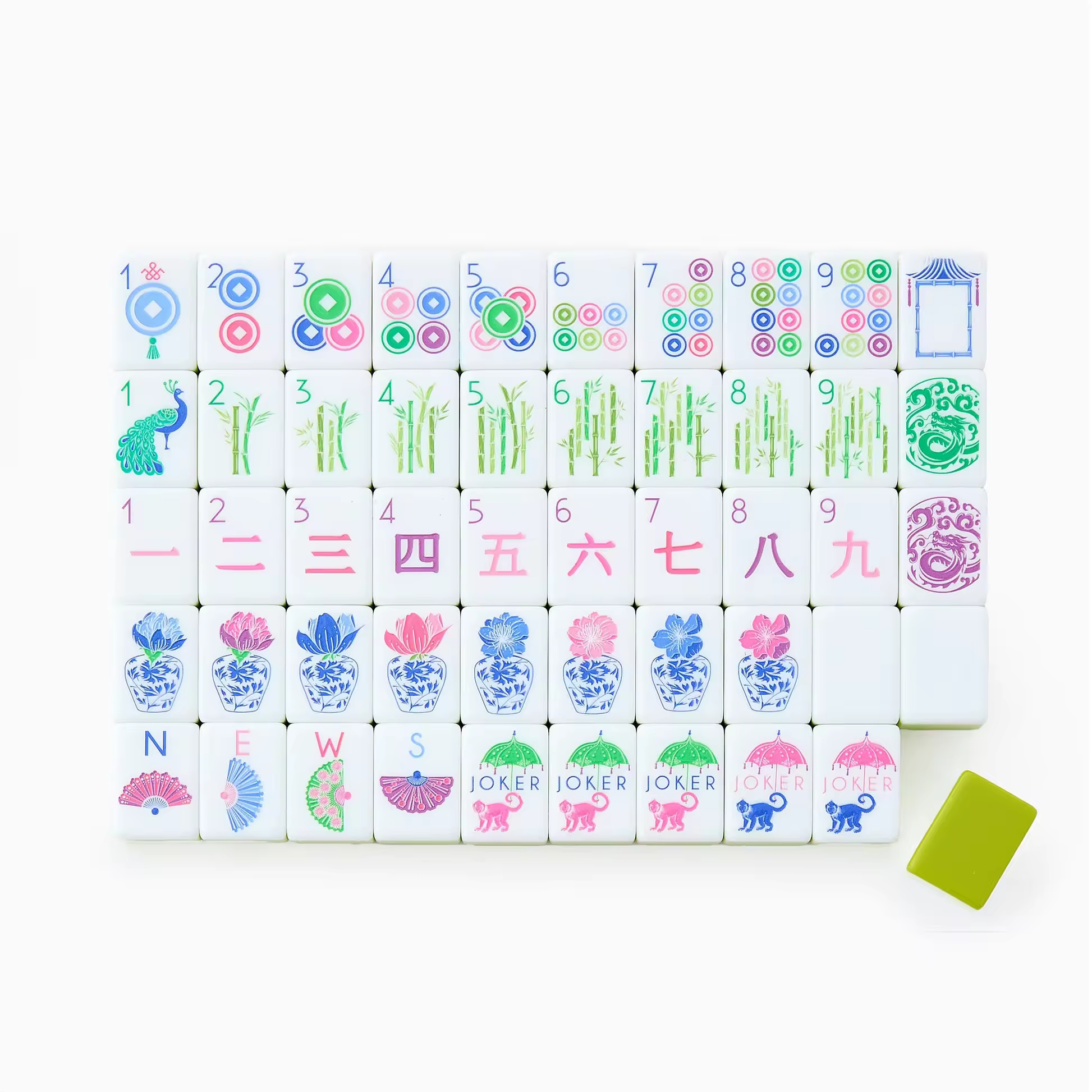 Lime Spritz Mahjong Set