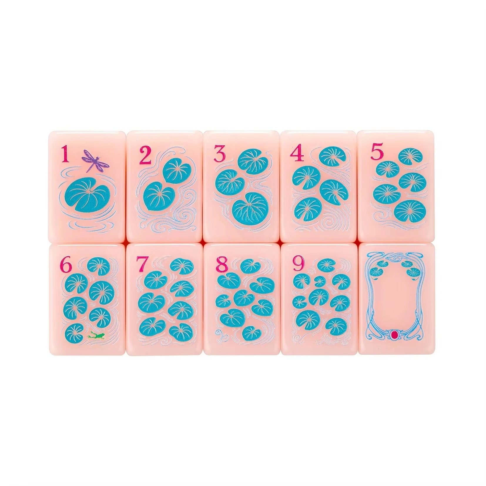 Peach Puff Slim Mahjong Set