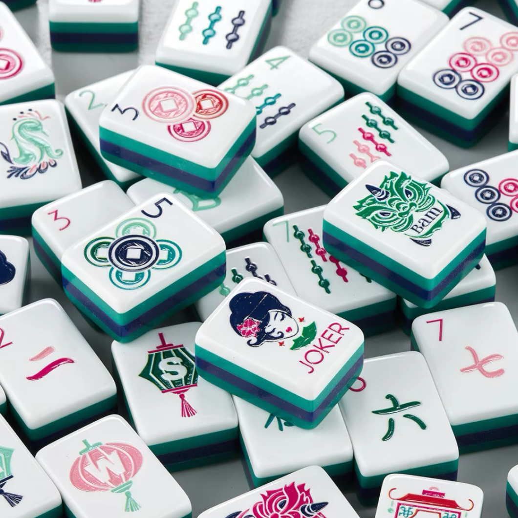 Emerald Garden Mahjong Set