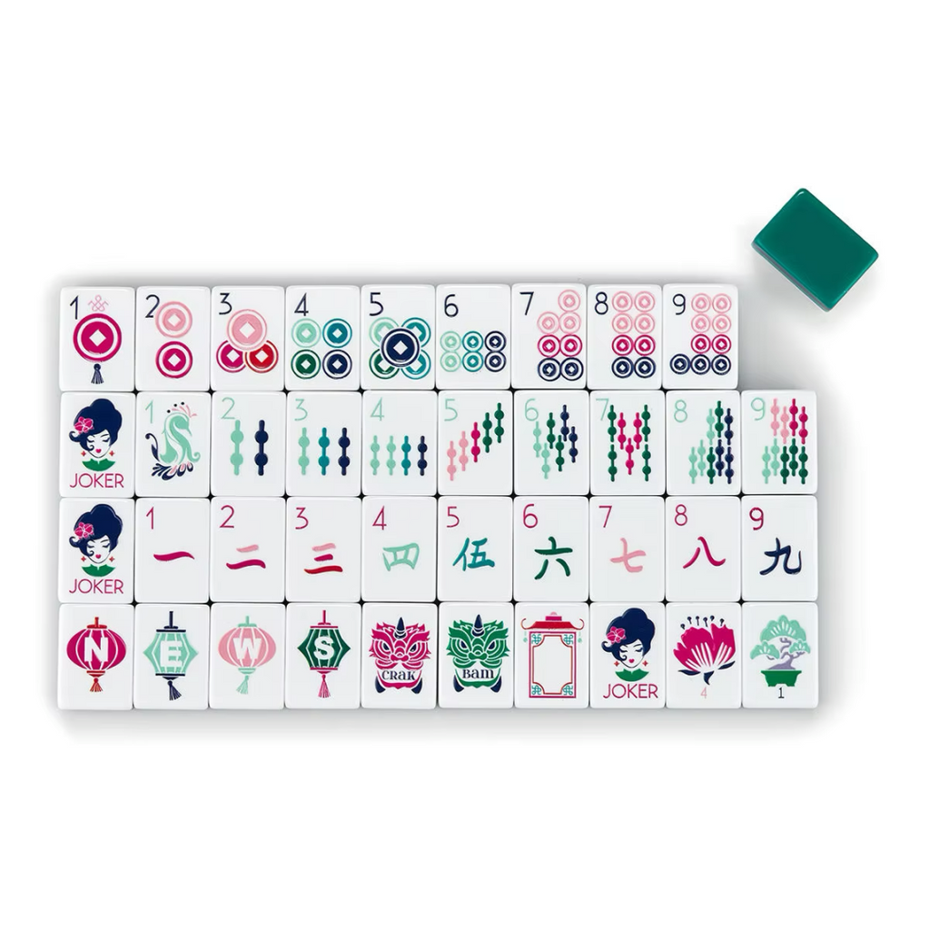 Emerald Garden Mahjong Set