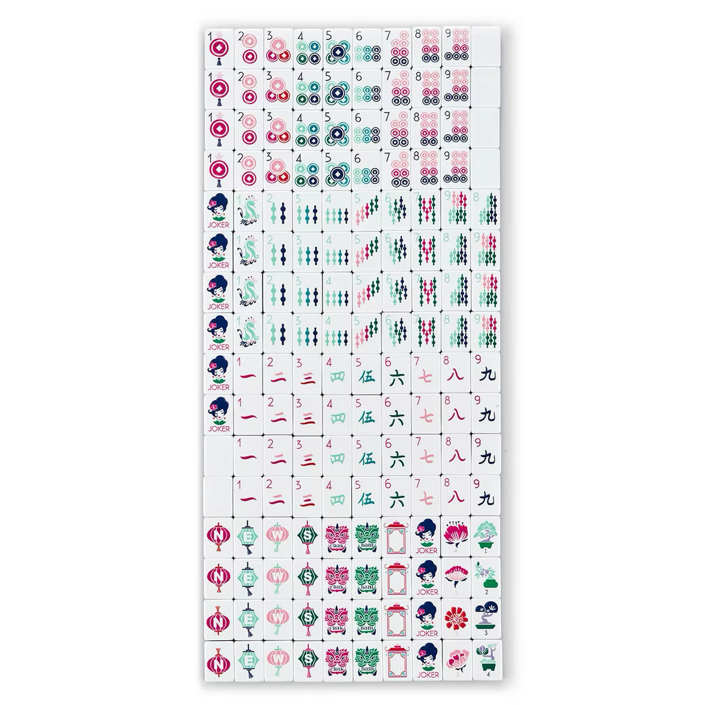 Emerald Garden Mahjong Set
