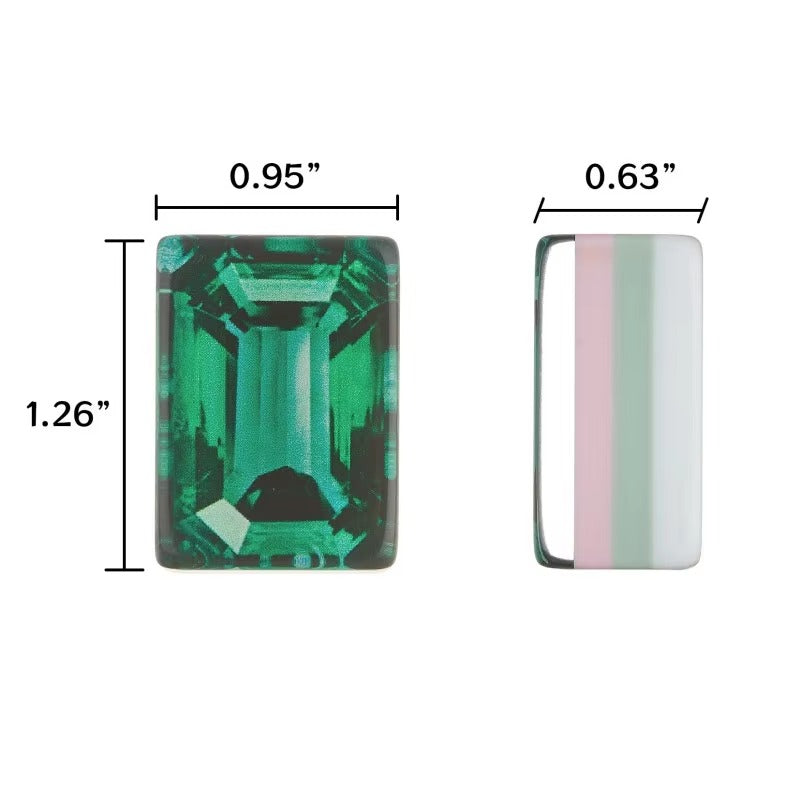 Emerald Facet Mahjong Set
