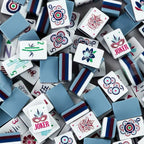 Blue Haze Mahjong Set