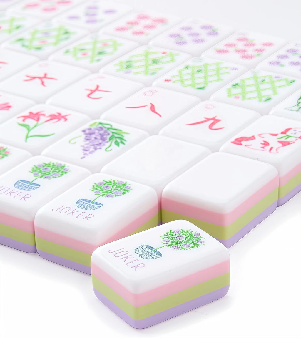 Blush Bloom Mahjong Set
