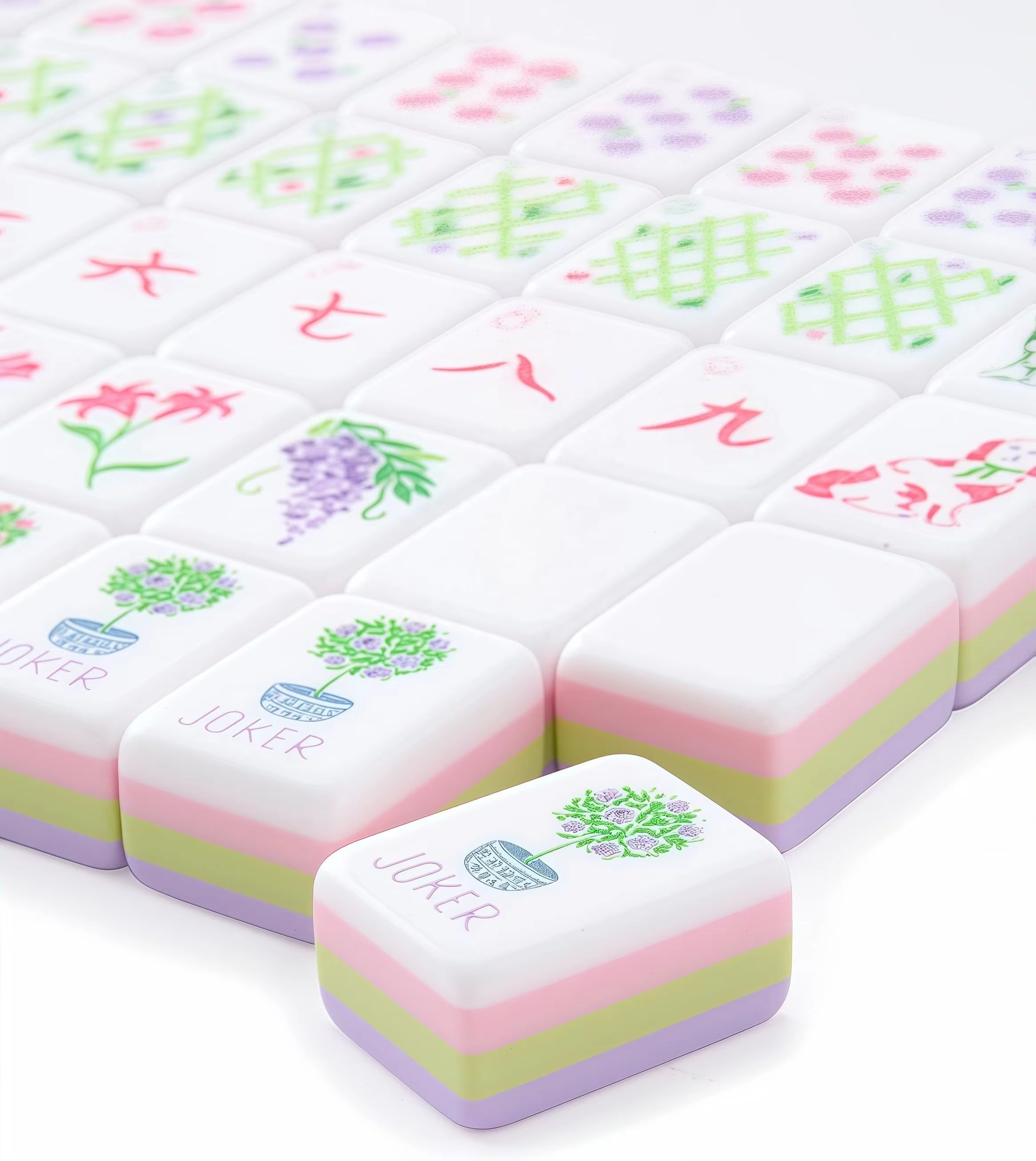 Blush Bloom Mahjong Set