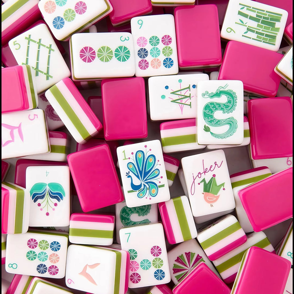 Raspberry Wink Mahjong Set
