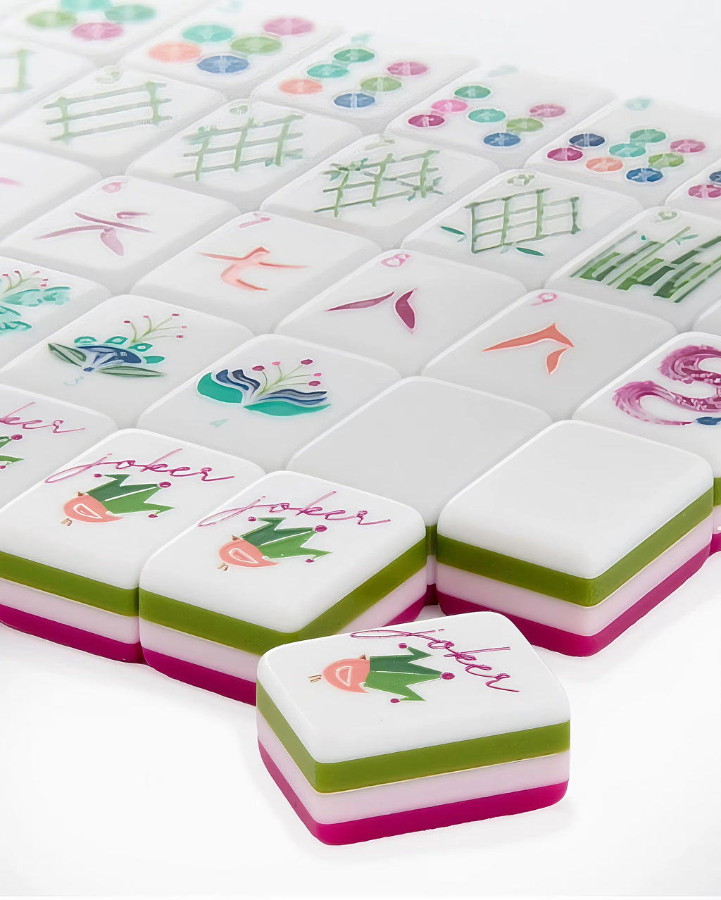 Raspberry Wink Mahjong Set