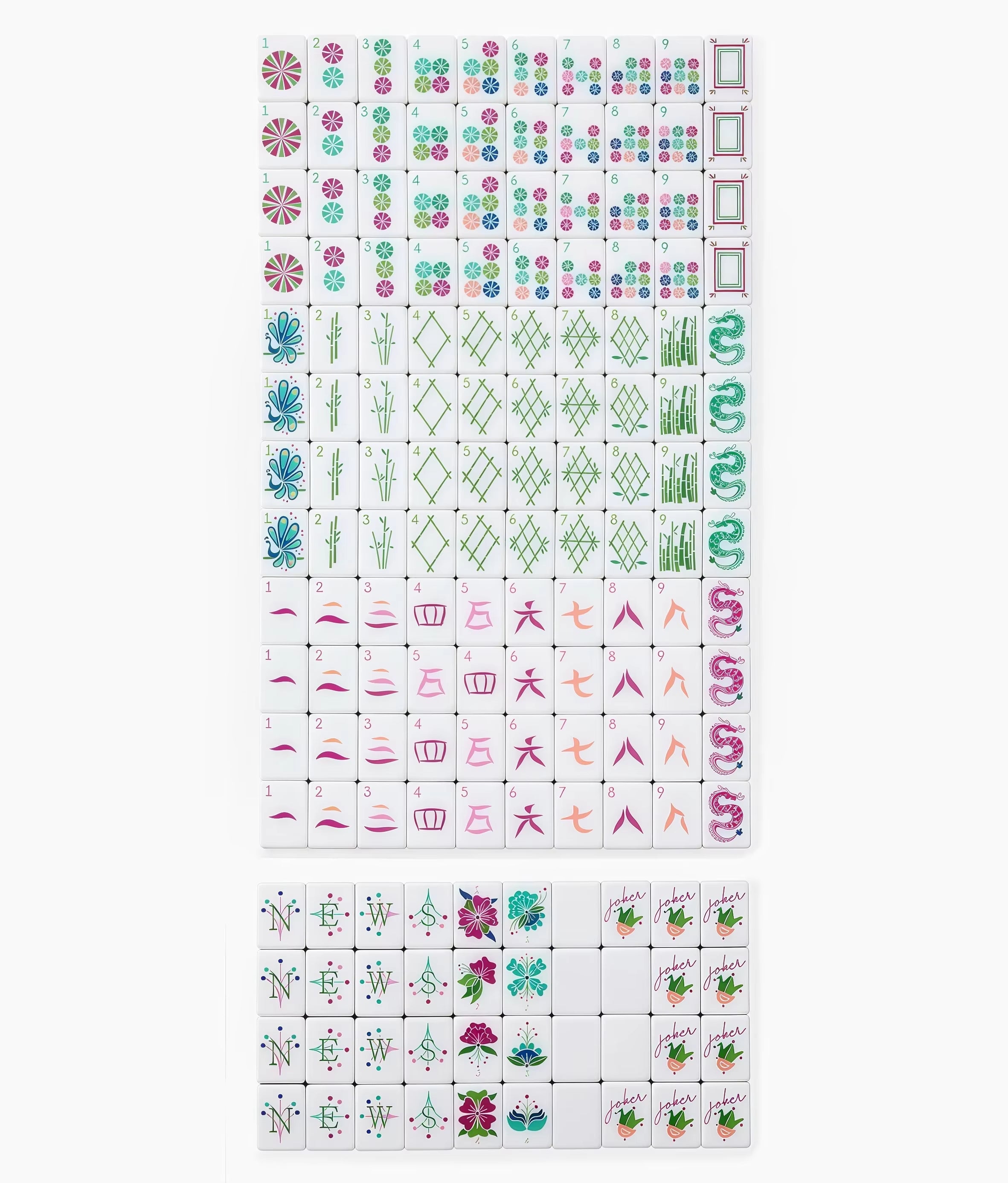 Raspberry Wink Mahjong Set