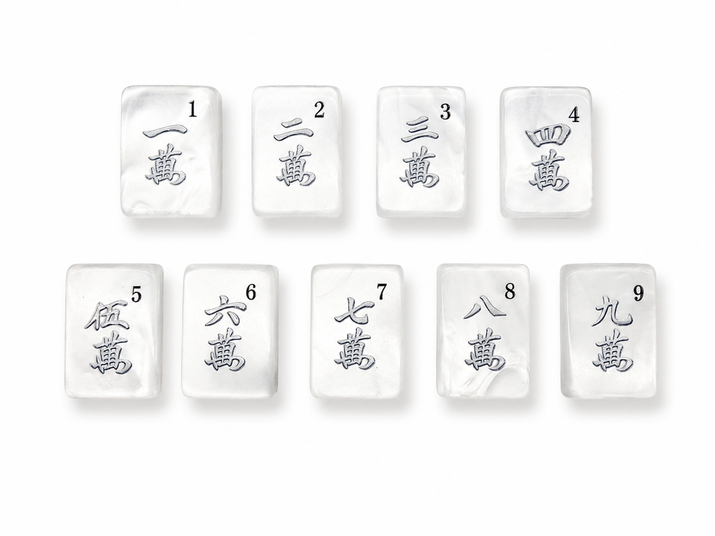 Mother of Pearl Slim Mahjong Set