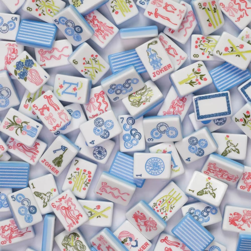 Seaside Stripe Mahjong Set