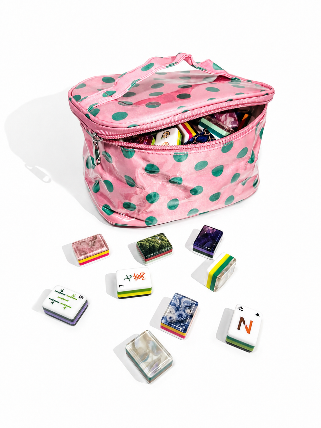 Rainbow Gem Mahjong Set