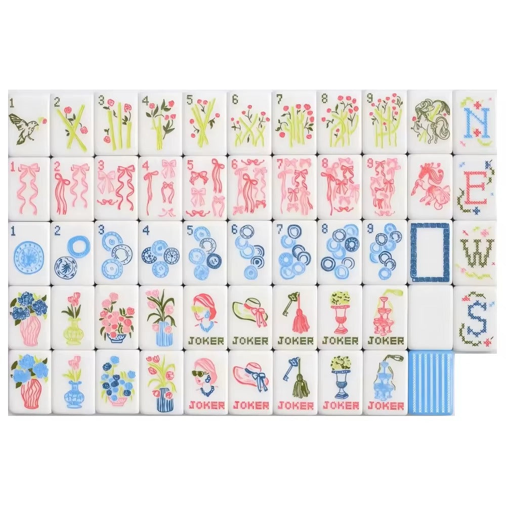 Seaside Stripe Mahjong Set