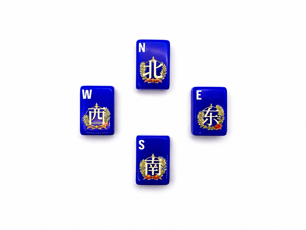 Mahj & Marlowe Cobalt Garden Slim Mahjong Set
