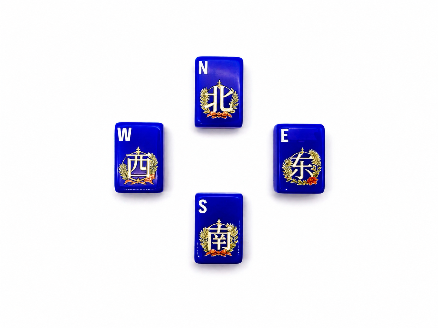Mahj & Marlowe Cobalt Garden Slim Mahjong Set
