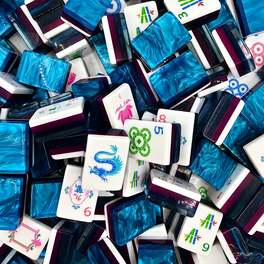 Mahj & Marlowe Navy Tide Mahjong Set