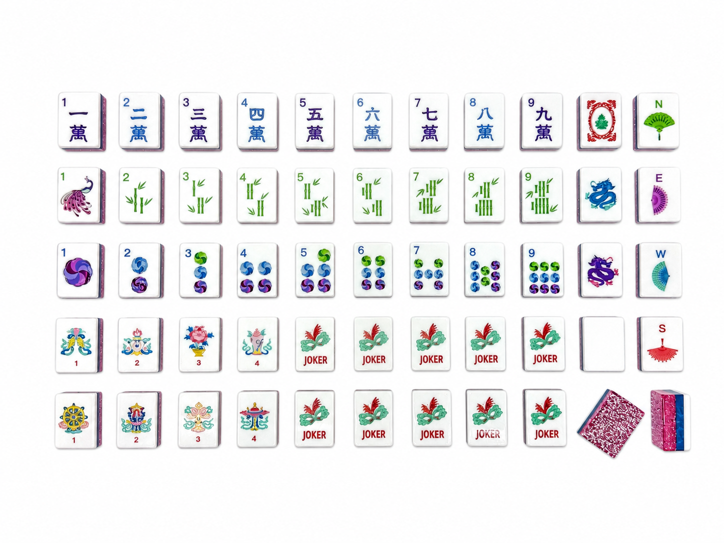 Mahj & Marlowe Pink Sparkle Mahjong Set