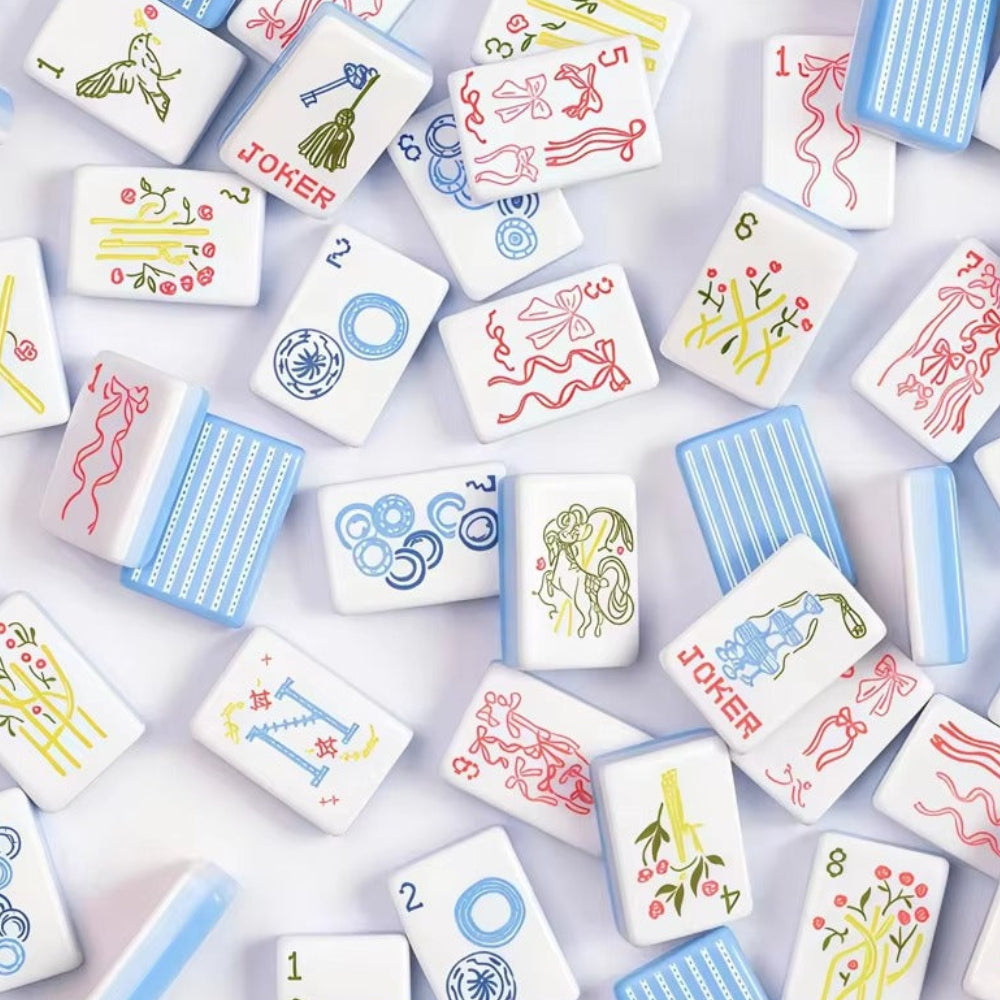 Seaside Stripe Mahjong Set