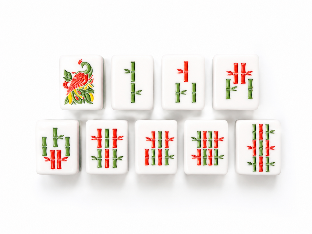 Rainbow Gem Mahjong Set