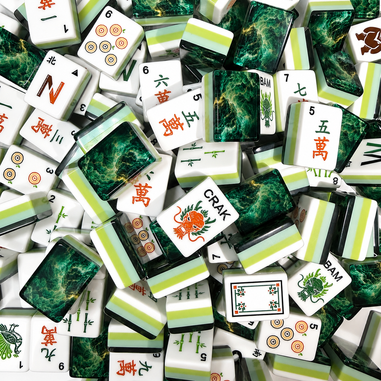 Emerald Canopy Mahjong Set