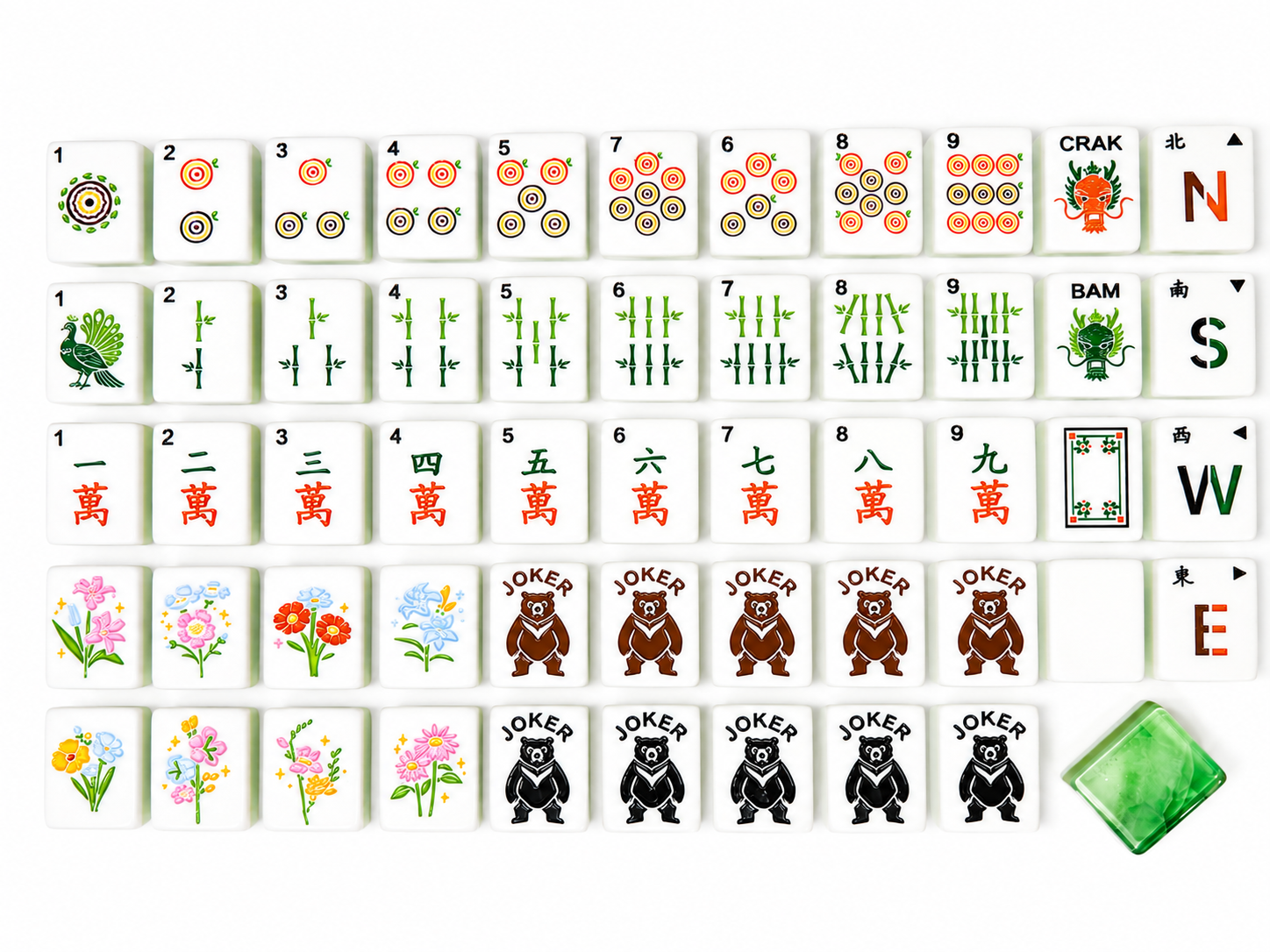 Woodland Bloom Mahjong Set