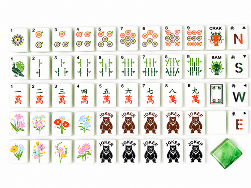 Mahj & Marlowe Emerald Bloom Mahjong Set