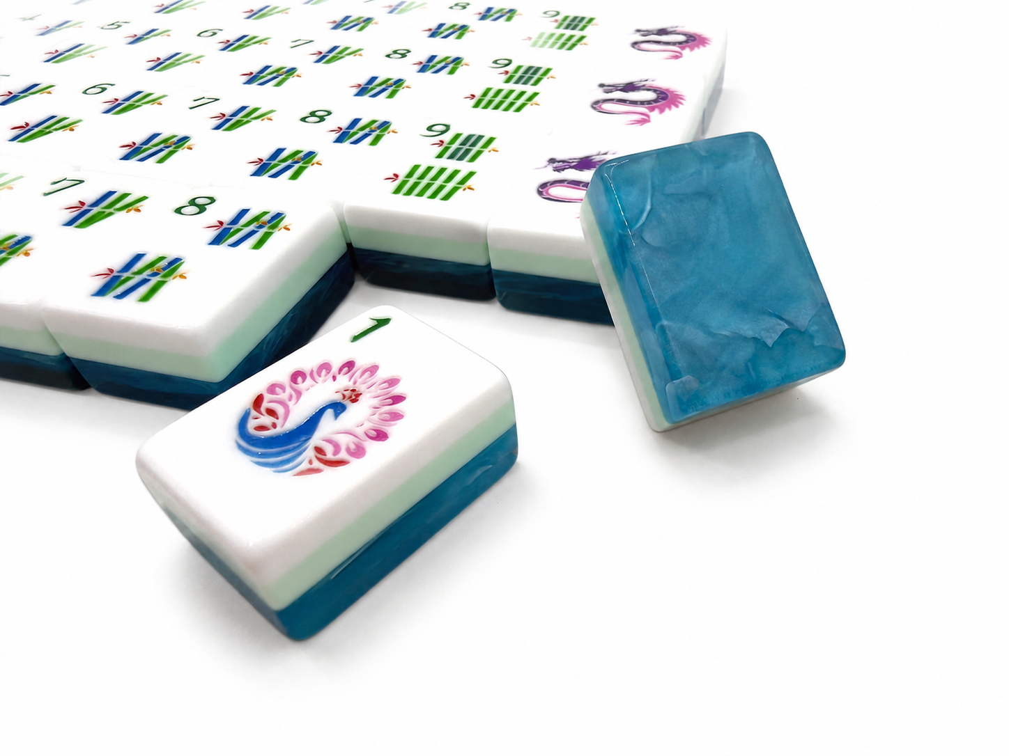 Mahj & Marlowe Aqua Pearl Mahjong Set