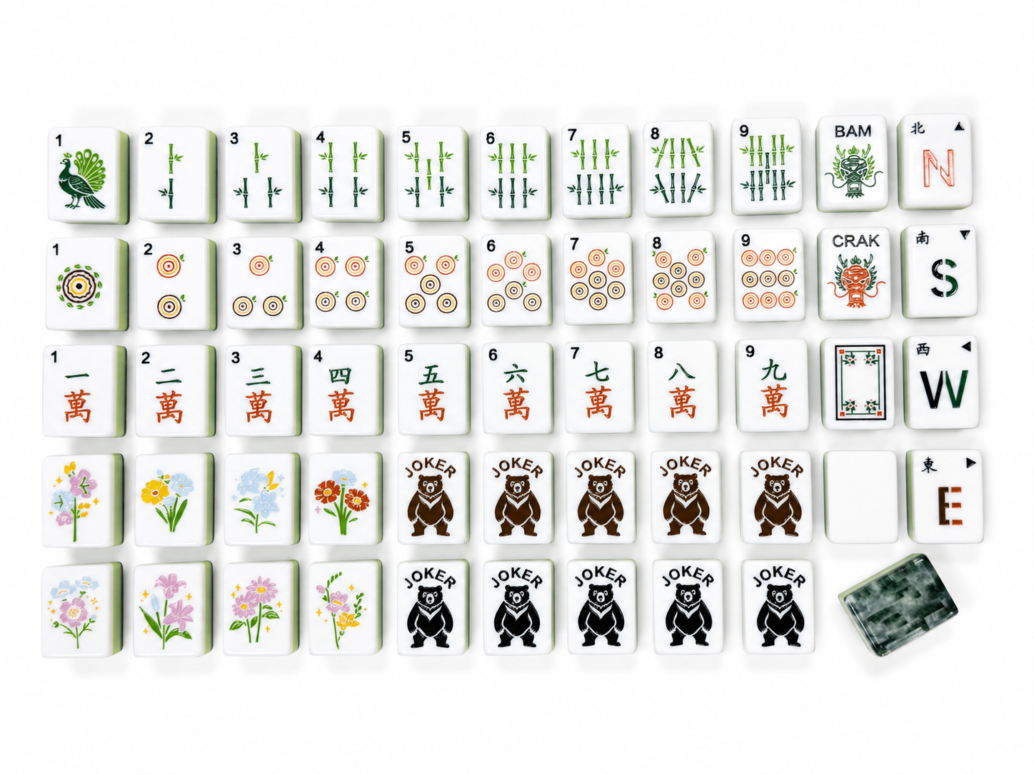 Forest Fern Mahjong Set