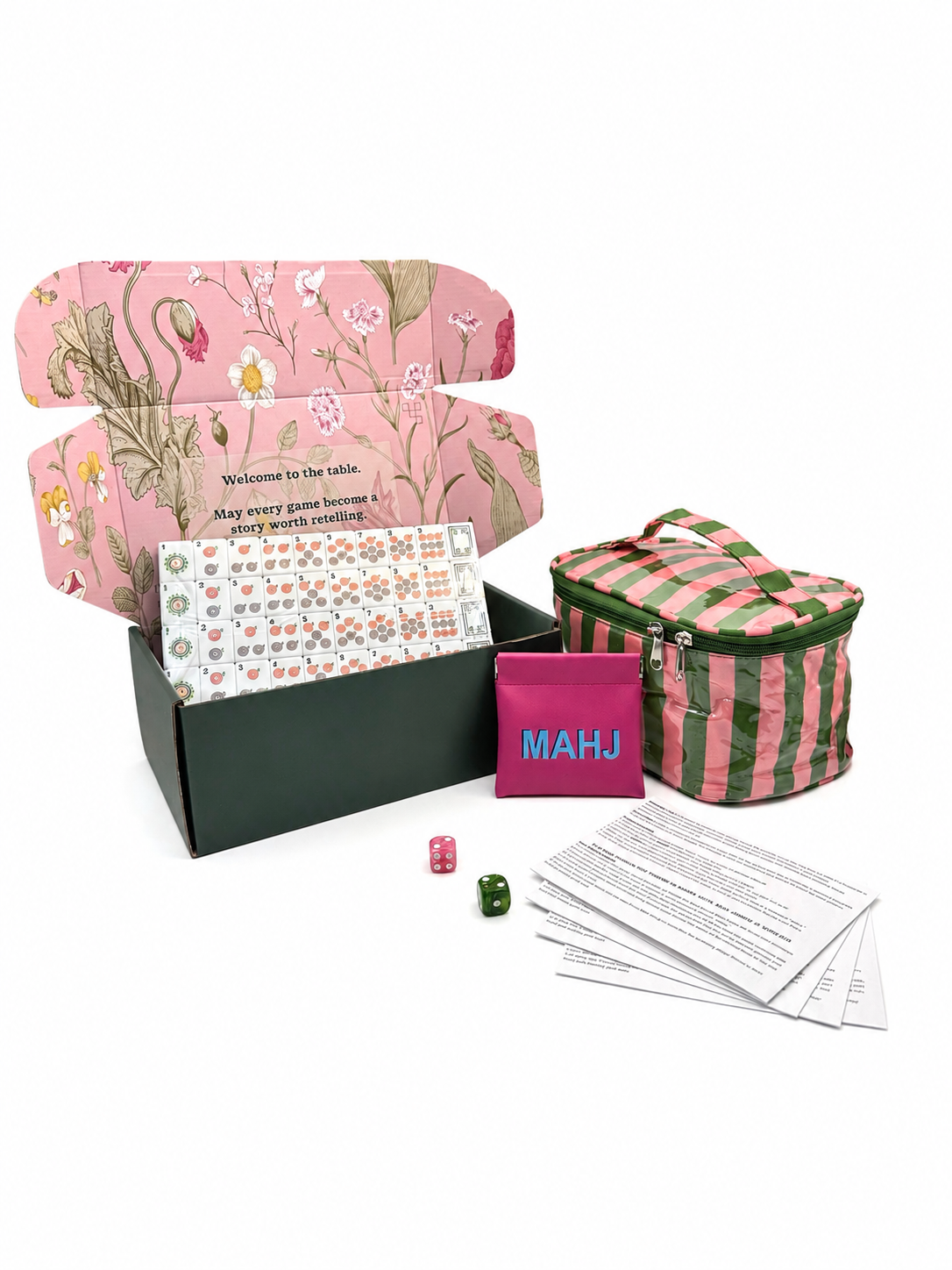 Mahj & Marlowe Pickleball Club Slim Mahjong Set