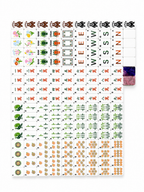 Rainbow Gem Mahjong Set
