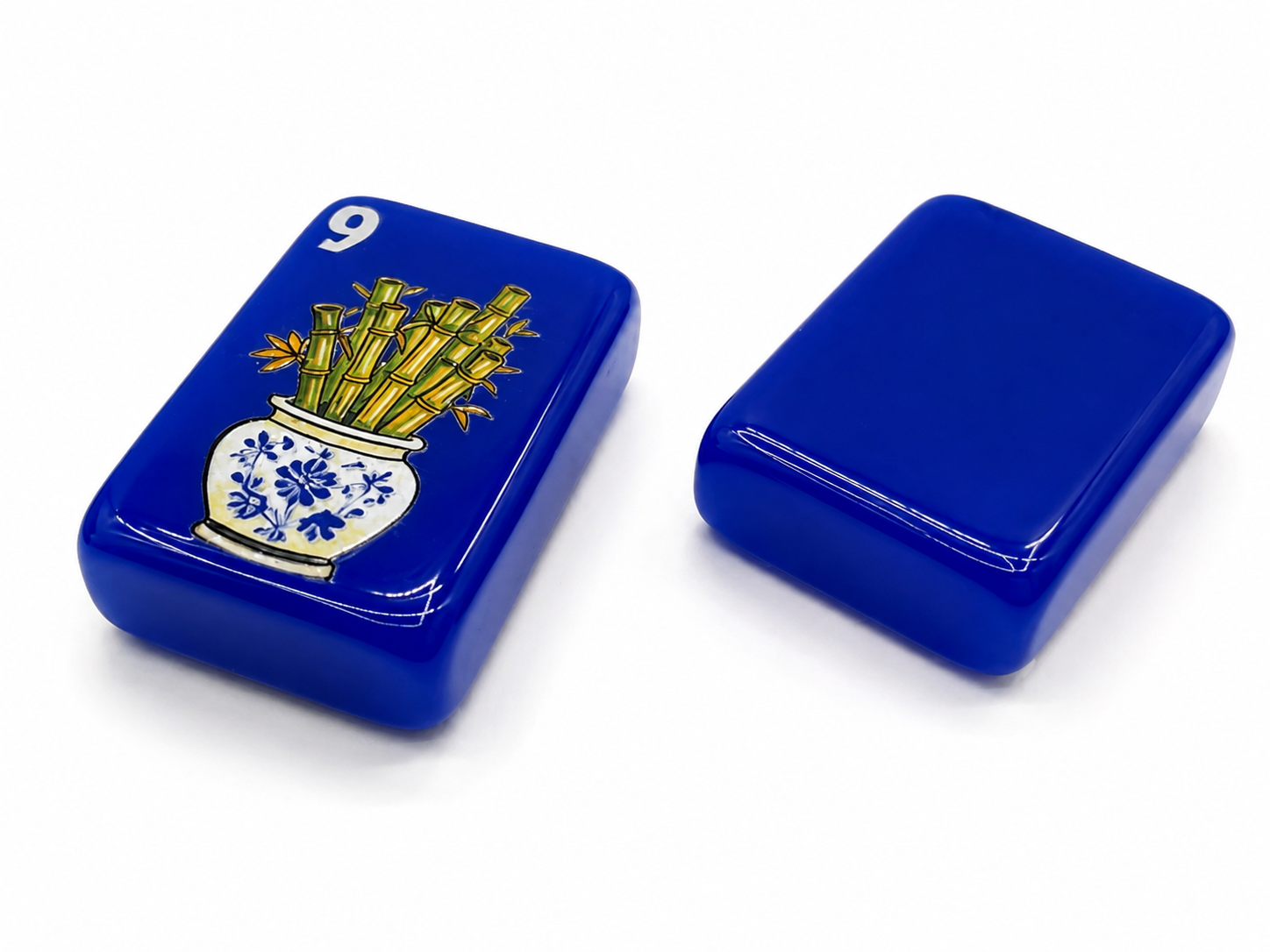 Mahj & Marlowe Cobalt Garden Slim Mahjong Set