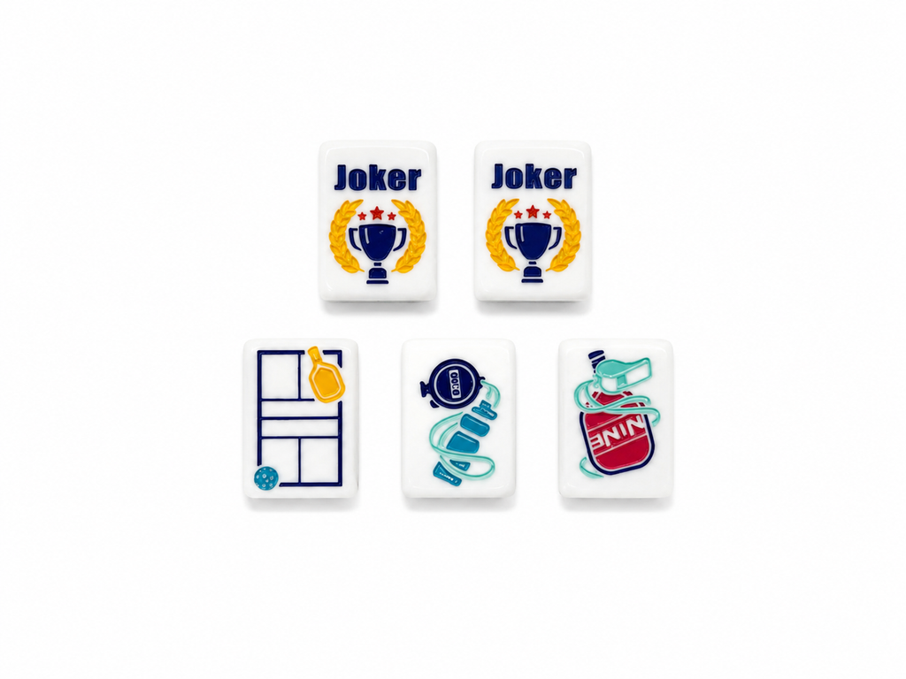 Mahj & Marlowe Pickleball Club Slim Mahjong Set