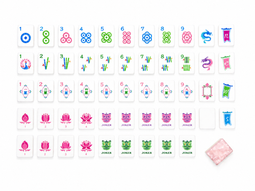 Mahj & Marlowe Blush Pink Glow Mahjong Set