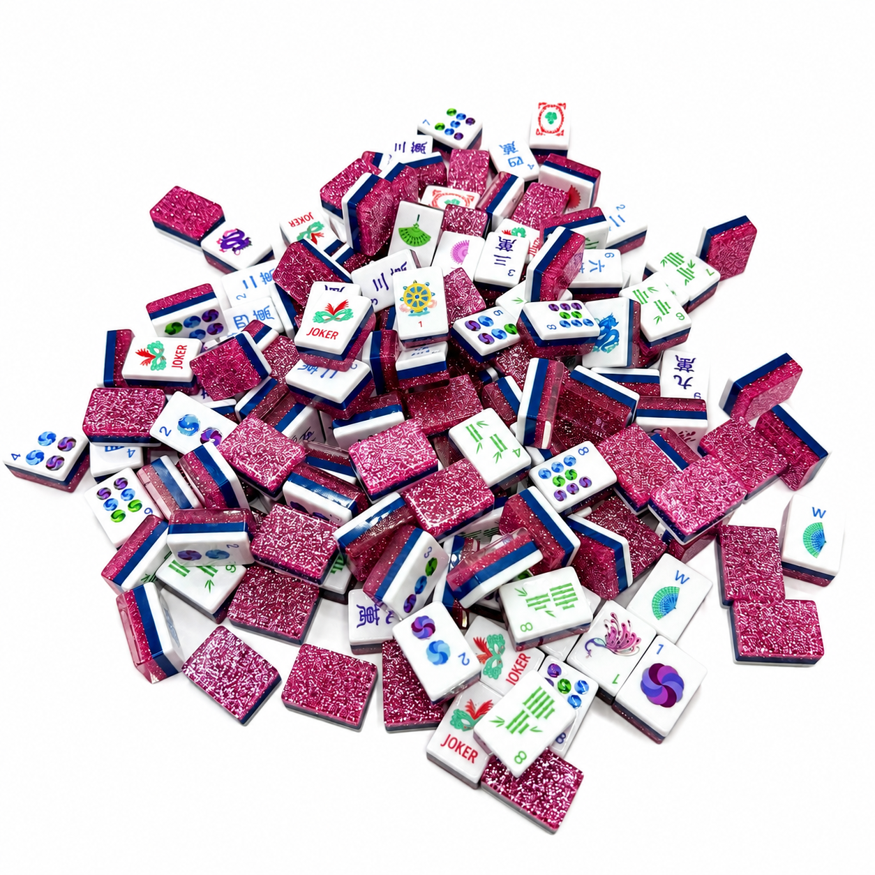 Mahj & Marlowe Pink Sparkle Mahjong Set