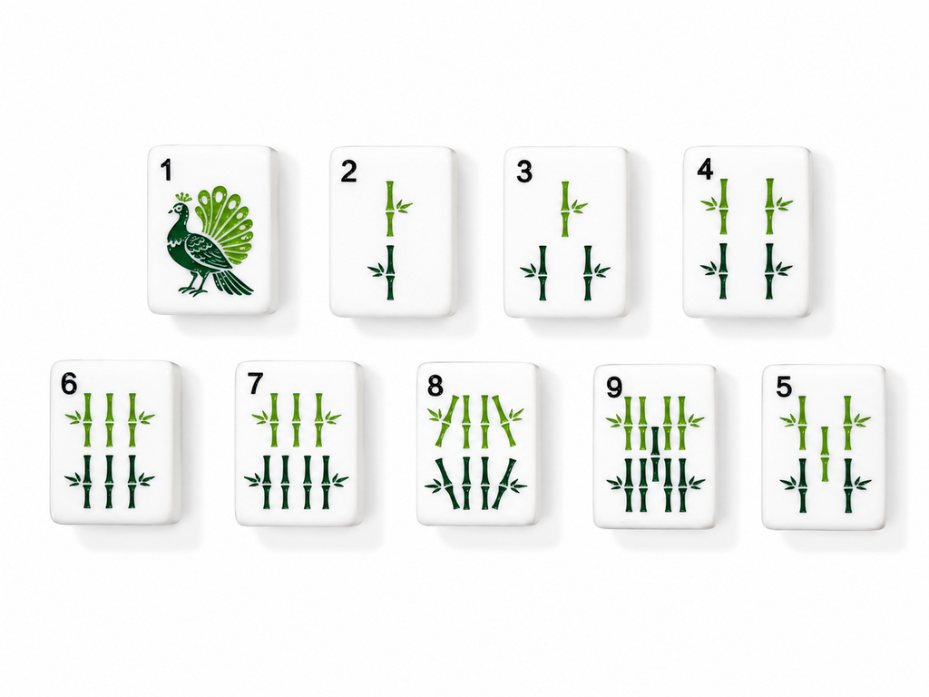 Forest Fern Mahjong Set