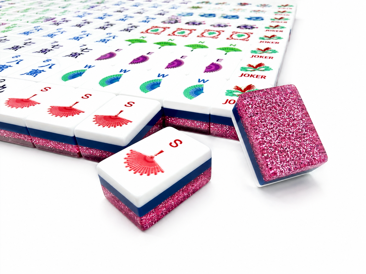 Mahj & Marlowe Pink Sparkle Mahjong Set
