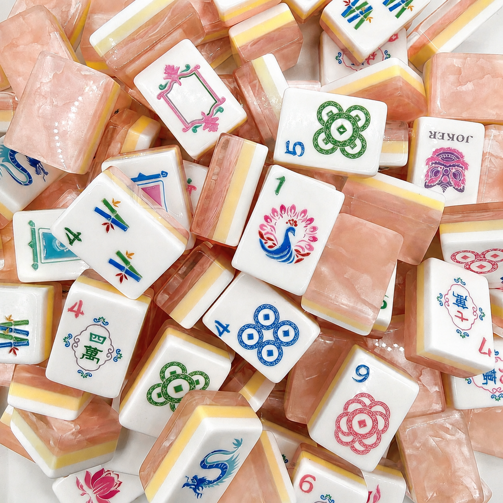Mahj & Marlowe Blush Pink Glow Mahjong Set