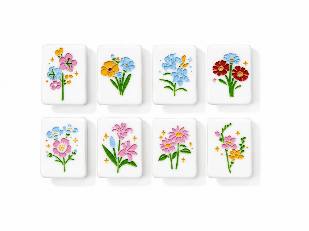 Forest Fern Mahjong Set