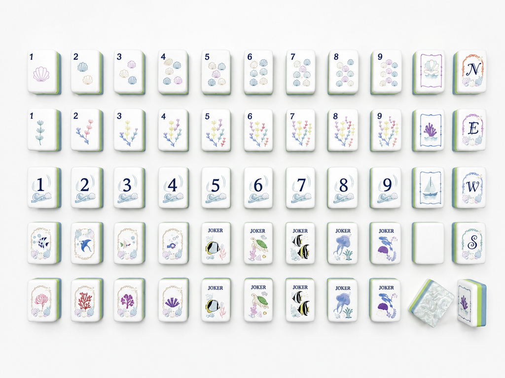 Mahj & Marlowe Serene Tide Mahjong Set