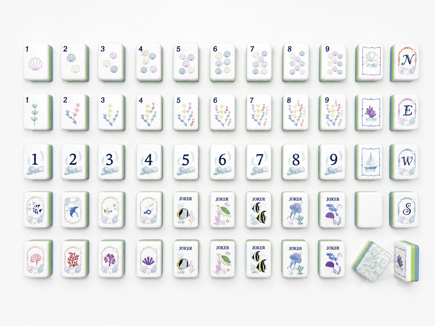 Mahj & Marlowe Serene Tide Mahjong Set