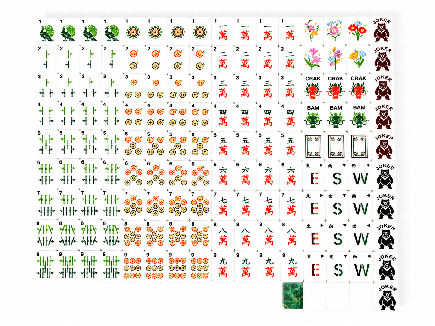 Emerald Canopy Mahjong Set