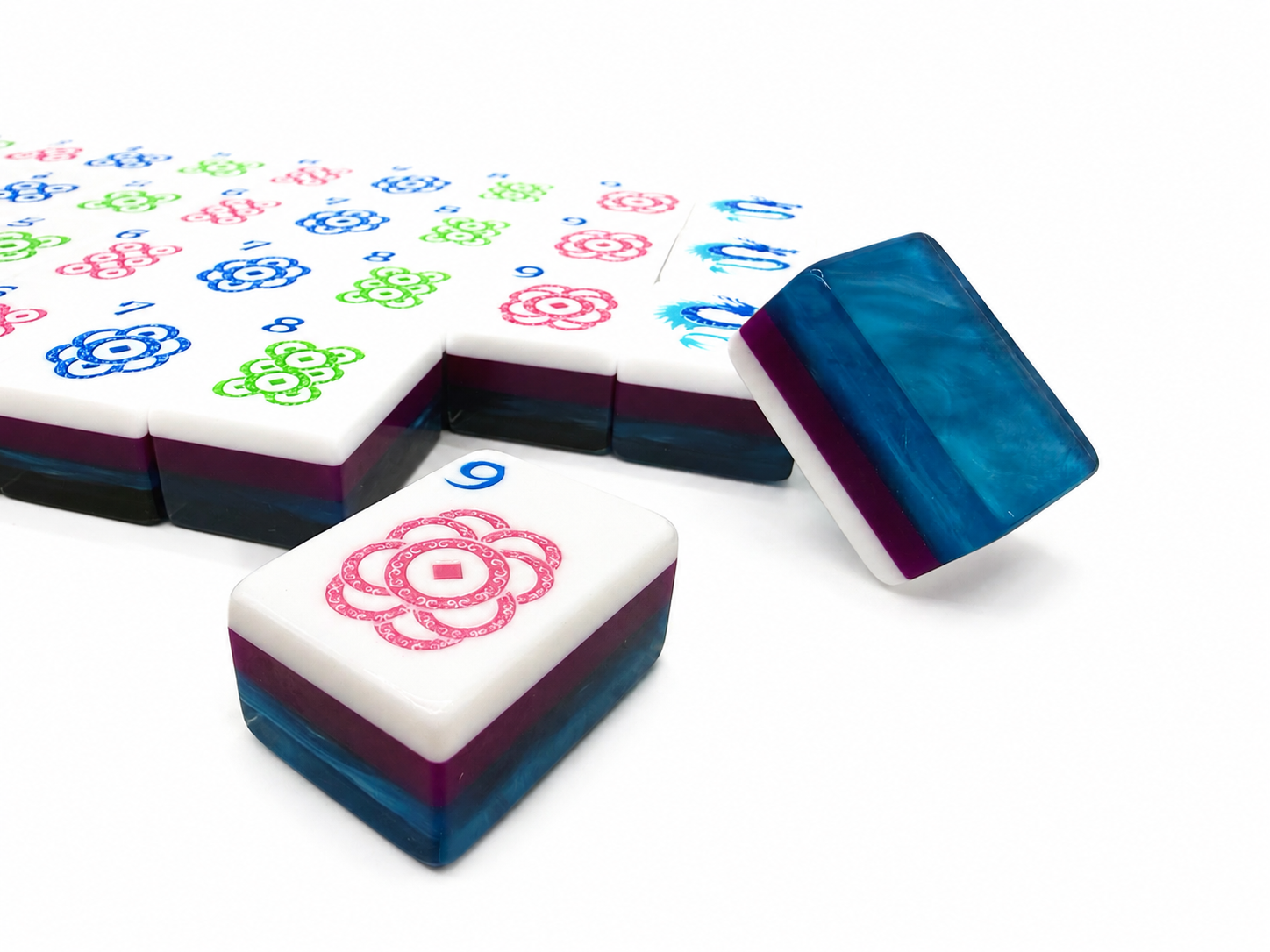 Mahj & Marlowe Navy Tide Mahjong Set
