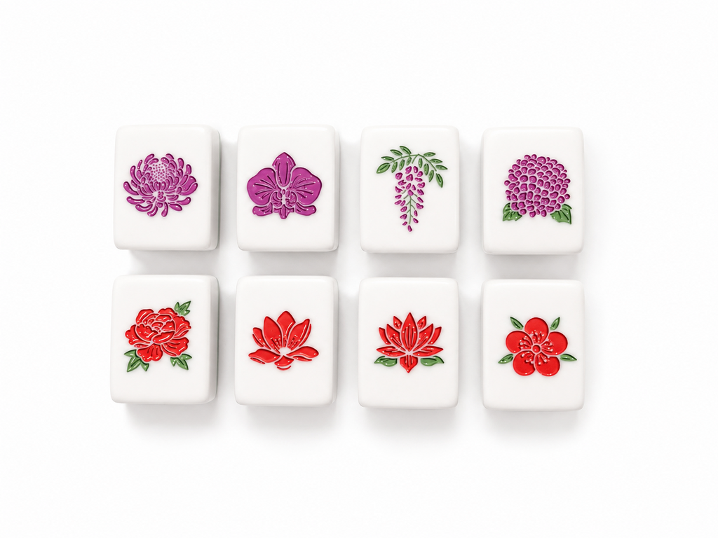 Rainbow Gem Mahjong Set