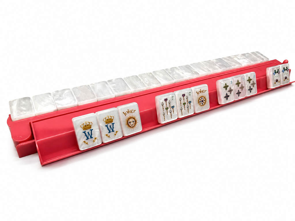 Mother of Pearl Slim Mahjong Set
