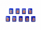 Mahj & Marlowe Cobalt Garden Slim Mahjong Set