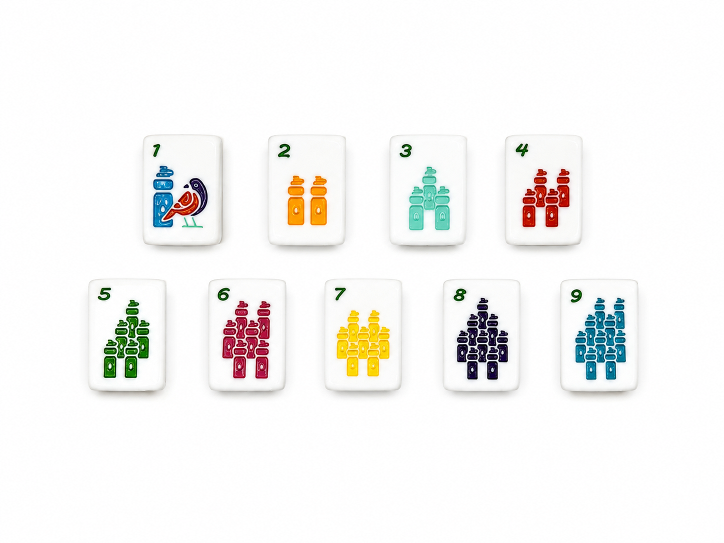 Mahj & Marlowe Pickleball Club Slim Mahjong Set