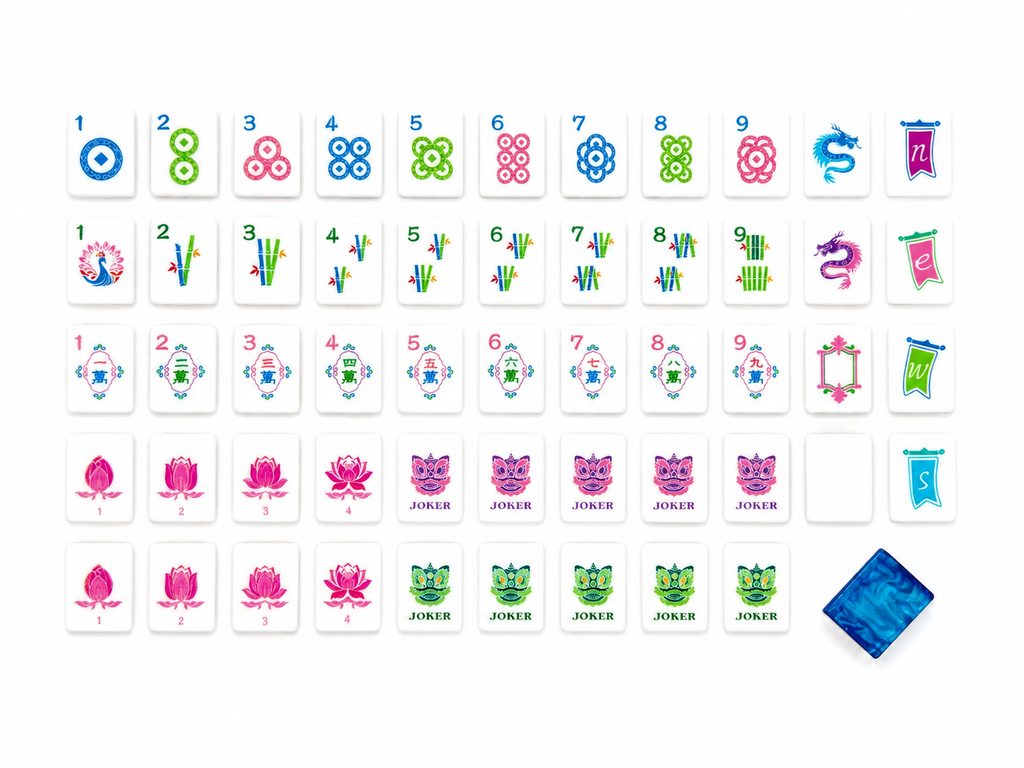 Mahj & Marlowe Navy Tide Mahjong Set