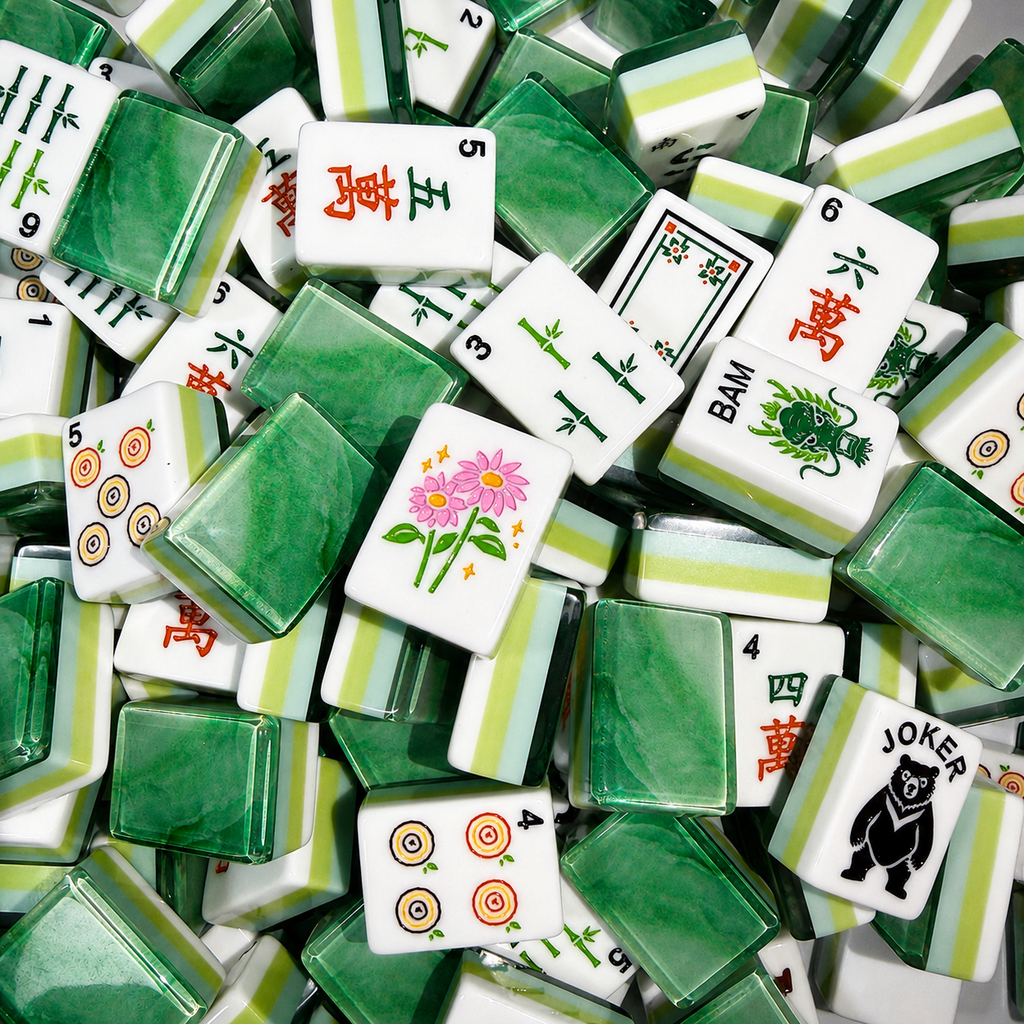Woodland Bloom Mahjong Set