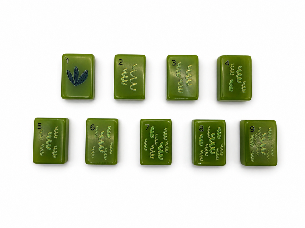Mahj & Marlowe Visionary Slim Green Mahjong Set