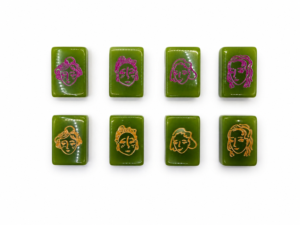 Mahj & Marlowe Visionary Slim Green Mahjong Set