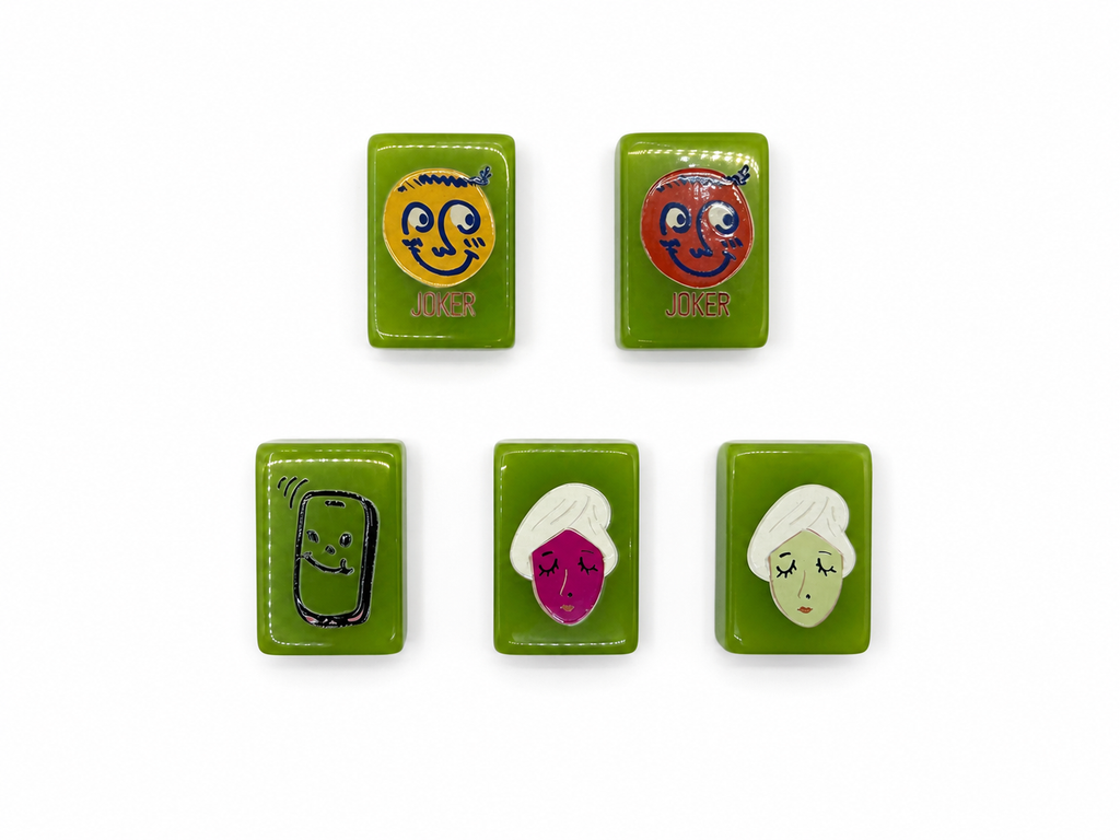 Mahj & Marlowe Visionary Slim Green Mahjong Set